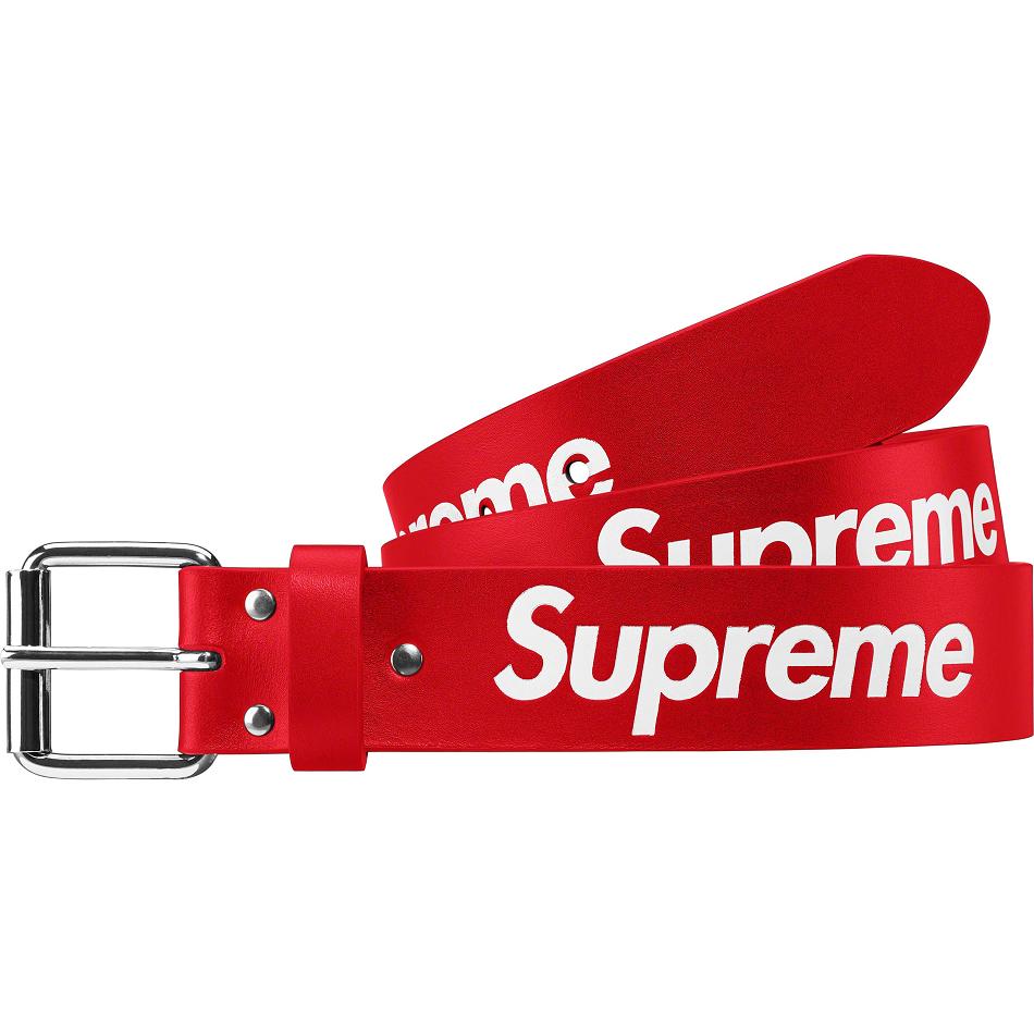 Cinturones Supreme Repeat Cuero Belt Rojas | Supreme 468FM